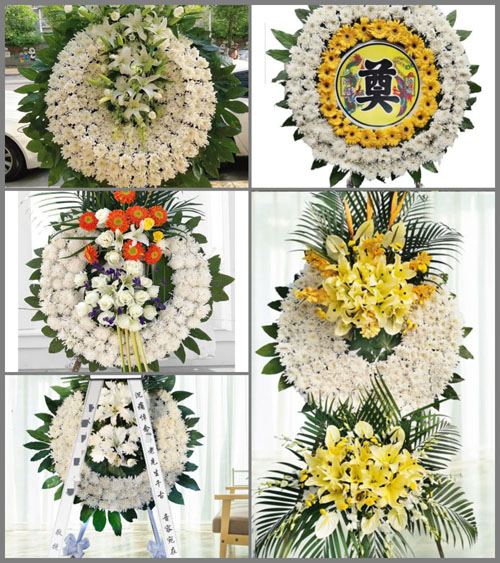 江苏南通港闸区陈桥街道河口村花圈速递